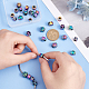 Superfindings 30pcs 5 perles européennes en alliage de couleur arc-en-ciel de style FIND-FH0003-54-3