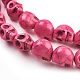Perles de khaulite synthétiques X-TURQ-E006-14-3