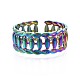 304 манжетное кольцо в форме веревки из нержавеющей стали RJEW-N038-083-2