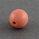 Abalorios de la bola de acrílico bubblegum grueso sólidos SACR-R835-6mm-M-3