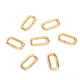 CHGCRAFT 10Pcs 14K Gold Filled Oval Clasp Spring Claps Connector Brass Spring Gate Rings for DIY Jewelry Finding Necklace Bracelet FIND-WH0127-90G-5