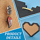 BENECREAT Pin Board Pixel Heart Cork Board AJEW-WH0016-26D-4