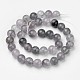 Chapelets de perle en quartz nuageux naturel G-D809-11-10mm-2
