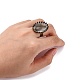 Latón de bronce pad decisiones anillo antiguo diy RJEW-MSMC002-09-5
