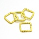 Square Barrel Plated Iron Linking Rings IFIN-N3299-22G-1