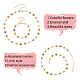 Braccialetto & collana della catena a maglia del fiore della margherita dello smalto di stile di anattasoul 2pcs 2 SJEW-AN0001-14-3