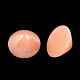 Pearlized Plated Opaque Glass Cabochons PORC-S482-04-03-1