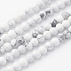 Chapelets de perles de howlite naturelle G-G735-66-4mm-1