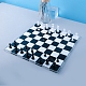 DIYのチェス盤と駒のシリコンモールド  レジン型  UVレジン用  エポキシ樹脂工芸品作り  子供と大人のための古典的なゲーム  ホワイト  274x274x9mm  内径：265x265mm DIY-F052-01-8