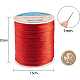 BENECREAT 1mm 200M (218 Yards) Nylon Satin Thread Rattail Trim Cord for Beading LW-BC0003-19-2