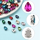 80шт 10 цвета пришить горный хрусталь RGLA-FS0001-17-2
