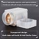 SUPERFINDINGS 10 Pcs Cuboid White Coin Storage Tube Holders 33.5x33.5x55.5mm PP Plastic Coins Storage Box Holds 20 Coins Airtight Silver Round Coin Tube for Coin Collection CON-WH0001-97-4