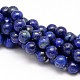 Natural Lapis Lazuli Round Beads Strands X-G-I181-10-10mm-1