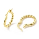 Серьги-кольца из латуни для женщин EJEW-A070-10G-2