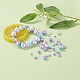 497 pièces 5 style arc-en-ciel abs en plastique imitation perles de perles OACR-YW0001-07C-10