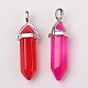 Natural Agate Double Terminated Pointed Pendants G-F295-05H-3