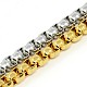 Trendy 304 Stainless Steel Venetian Chain Bracelets STAS-A028-B029-1