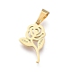 Parures de bijoux en acier inoxydable rose 304 pour la saint-valentin SJEW-K154-01G-5
