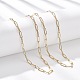 Цепочки-скрепки из нержавеющей стали 304 NJEW-T016-07G-1