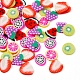 1800pcs 6 style fruit thème fait à la main en pâte polymère nail art décoration CLAY-YW0001-22-5