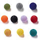 Flocky Acrylic Beads X-OACR-I001-12mm-L-M-1