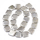Spray Painted Shell Pearl Beads Strands X-SSHEL-R045-03B-02-2