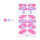 Красочные цветочные тартан полное покрытие блестящие обертывания для ногтей лак для ногтей наклейки MRMJ-S056-DA249-1