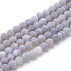 Chapelets de perle en agate craquelée naturelle et teinte X-G-T056-6mm-02-1