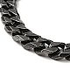 304 Stainless Steel Curb Chain Bracelet with Magnetic Clasp for Men Women BJEW-E009-13AS-2