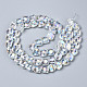 Chapelets de perles en verre électroplaqué X-EGLA-N008-005-A01-2