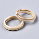 不透明な樹脂の指輪  天然石風  パパイヤホイップ  usサイズ8 3/4(18.7mm) RJEW-T013-004-A01-2