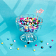 PandaHall Elite 720Pcs 12 Colors Drawbench Glass Beads Strands DGLA-PH0002-08-3