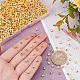 DICOSMETIC 1500Pcs CCB Plastic Spacer Beads 3mm Cube Small Square Beads Golden Large Hole Loose Bead Jewellery Beads Set for DIY Necklace Bracelet Jewelry Making CCB-DC0001-02-3