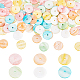 PandaHall Elite 120Pcs 6 Colors Dyed Natural Shell Beads SHEL-PH0001-23-1
