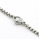Box Chains Necklace for Men NJEW-F027-02-2mm-3