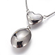 304 Stainless Steel Pendant Necklaces NJEW-L152-02P-2
