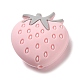 Strawberry Food Grade Eco-Friendly Silicone Focal Beads SIL-K003-01B-1