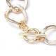 (vente de bijoux fêtes d'usine) colliers de chaîne NJEW-JN02801-02-4