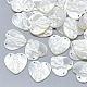 Natural White Shell Mother of Pearl Shell Pendants X-SSHEL-S264-008-1