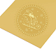 Самоклеящиеся наклейки с тиснением золотой фольгой DIY-WH0211-037-4