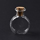 Botellas de vidrio en miniatura planas y redondas GLAA-H019-05A-2