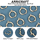 Arricraft 20 Stück echte 14 Karat vergoldete Ohrringe mit Hebelverschluss FIND-AR0002-22-4