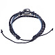 12 Constellation Leather Cord Bracelets BJEW-P240-E03-2