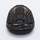 Pendentifs guan yin en obsidienne naturelle sculptée G-E428-10-1