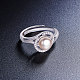 Shegrace anello da dito in argento sterling placcato rodio JR436B-2
