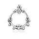 Tibetan Style Ring Alloy Chandelier Component Links PALLOY-J659-68AS-1
