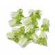 手作りランプワークビーズ  白菜  薄緑  19~21x12~14mm  穴：1.6mm LAMP-L075-092B-1