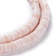 Brins de perles de coquillage rose naturel X-BSHE-I016-03-3