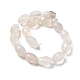 Natürlichen weißen Achat Perlen Stränge G-P520-C14-01-3
