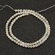 Natürlichen weißen Mondstein Perlen Stränge G-F509-20-3mm-2